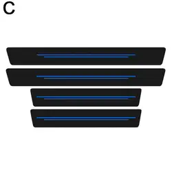 Universal Car Door Sill Protector Strips - Anti - Scratch Decorative Trim (C)