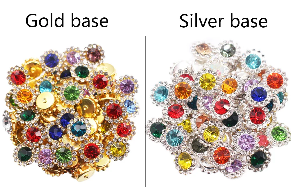 8mm-12mm Claw Rhinestones Pearl Stones Sew On Crystals Glass Beads Silver Base Stones Stass Trim Sewing Accessories Craft Gems