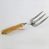 Garden Tools Stainless Steel Hand Fork with Wooden Handle Traditional Handheld Digging Fork for Planting Flowers & Vegetables 1