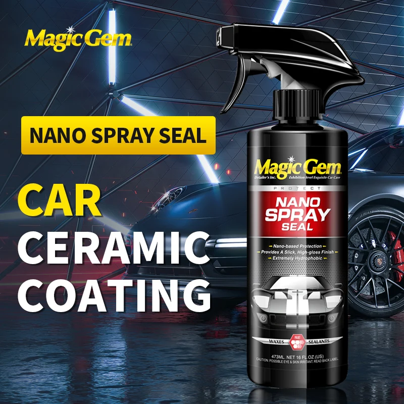 Magic Gem Ceramic Car Coating Paint Care For Auto Wax Polymer Hydrophobic Liquid Detailing