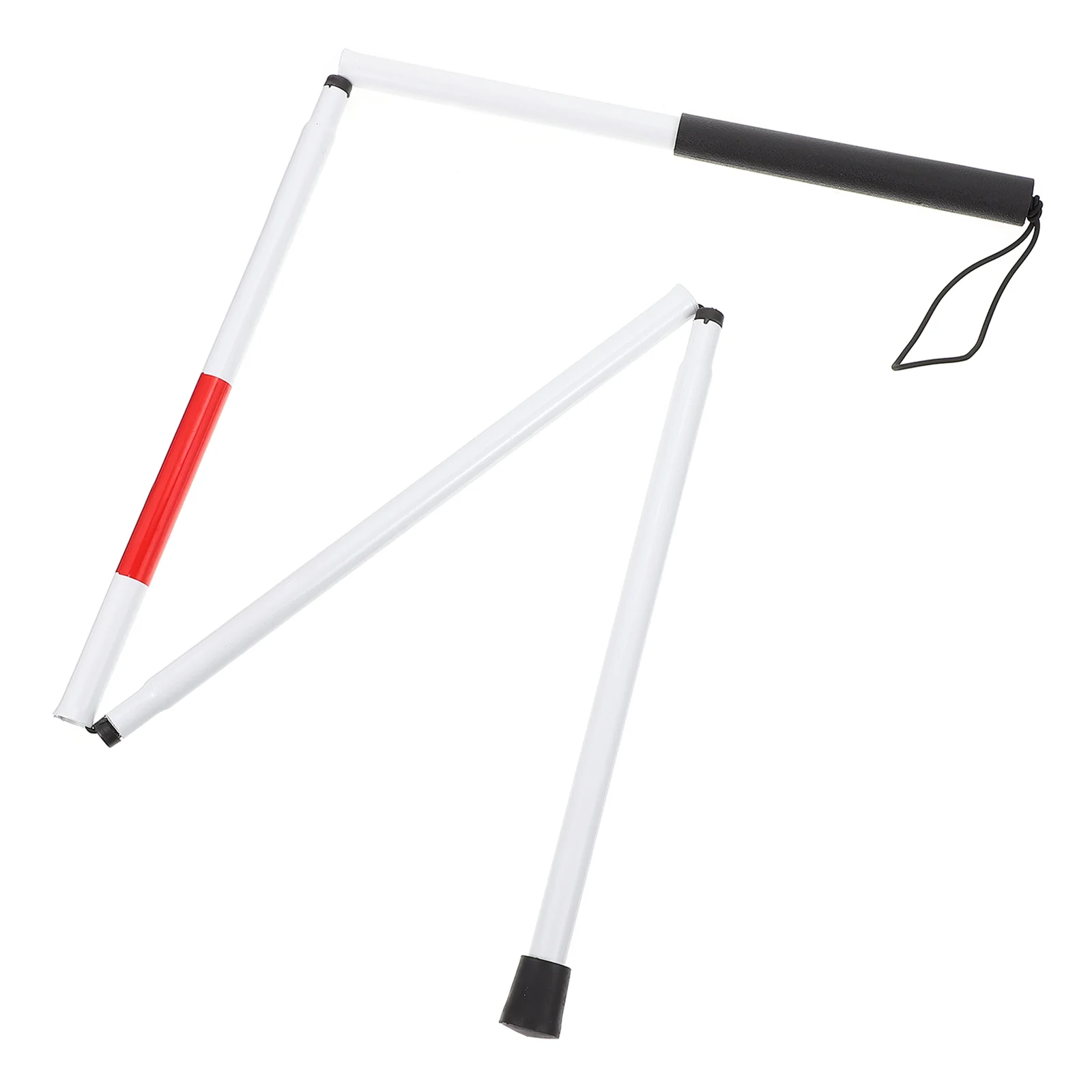 Guide Cane Foldable Blind Cane Four-Section Blind Portable Aluminium Alloy Walk Stick Practical Folding walking cane