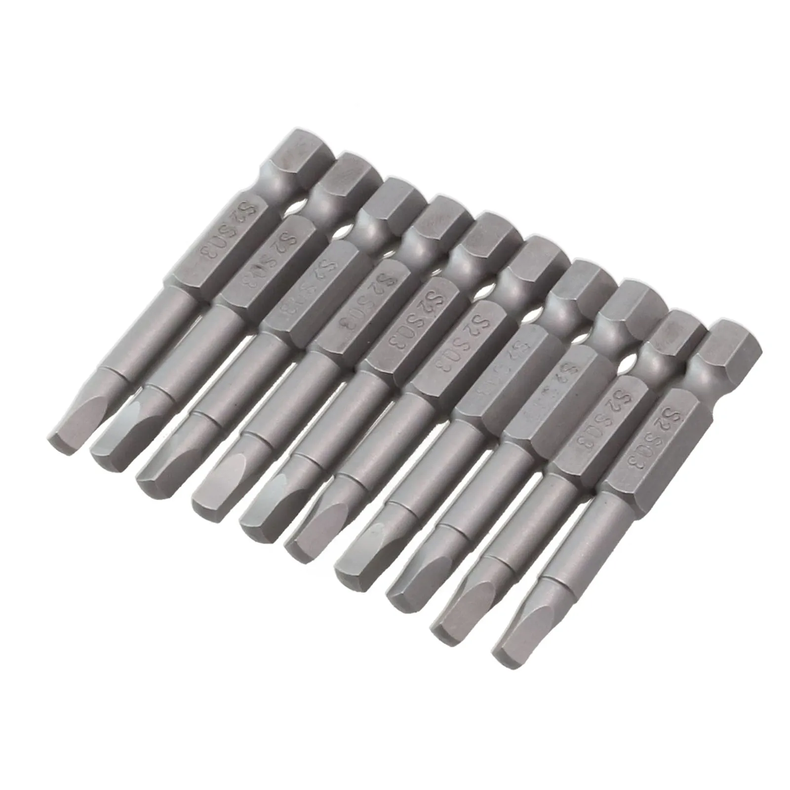 Square Head Screwdriver Bit Hand Tools SQ1 SQ2 SQ5 Screwdriver Strong Magnetic (1/4Inch) 6.35mm Alloy Steel Drill