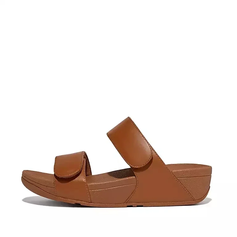 Women Sandals Comfortable Leather Cross Strap Flip Flops Summer Slip-ons