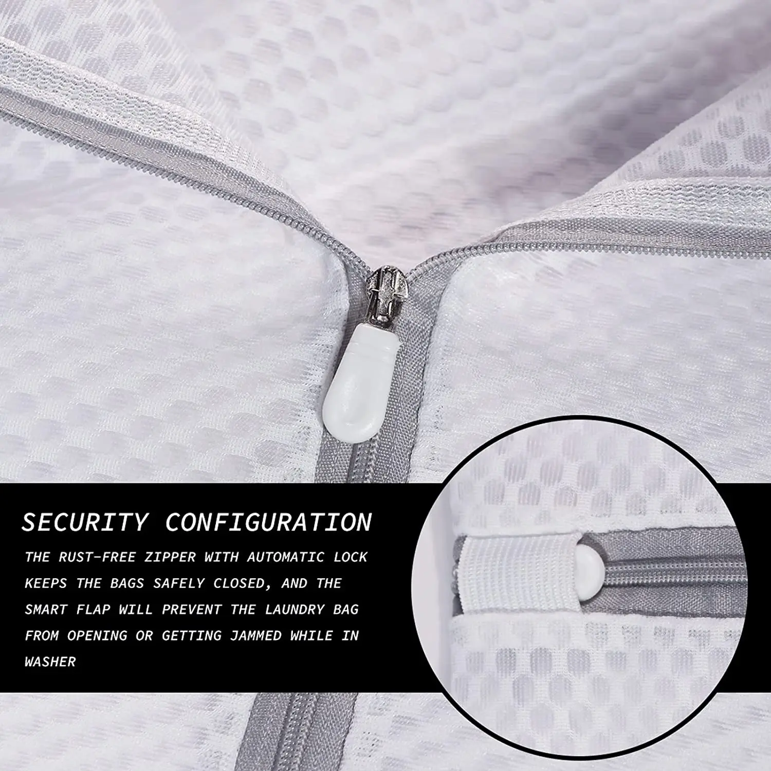 Mesh Laundry Wash Bags for Delicates with Non Rust Zipper Bolsa Lavadora 5