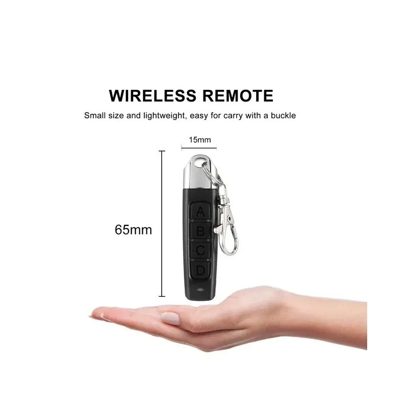 433MHZ 433.92mhz Remote Control Garage Gate Door Opener Remote Control Duplicator Clone Learning Rolling Code Car Key garage door opener remote