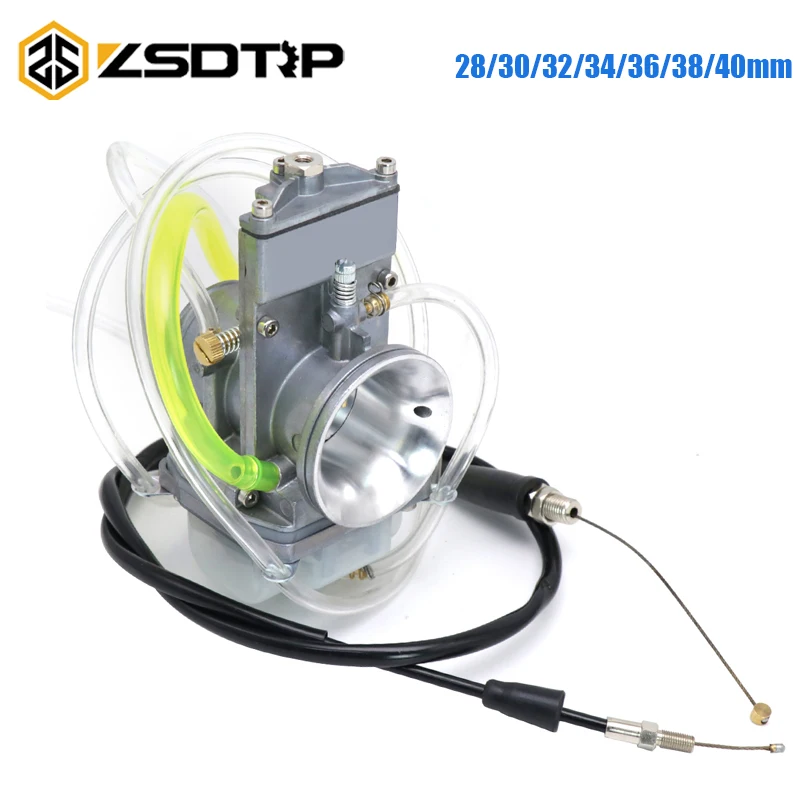 

ZSDTRP 36/38/40 мм HV 2-тактный силовой струйный Карбюратор с высокой скоростью, регулируемый мощный струйный для EXCF250 SXF250 SX400