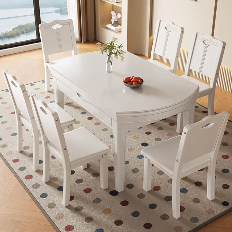 

Multifunctional Folding Dining Table Extendable Portable Foldable Round Dinning Side Bed Tables Study High Mesa Home Furniture