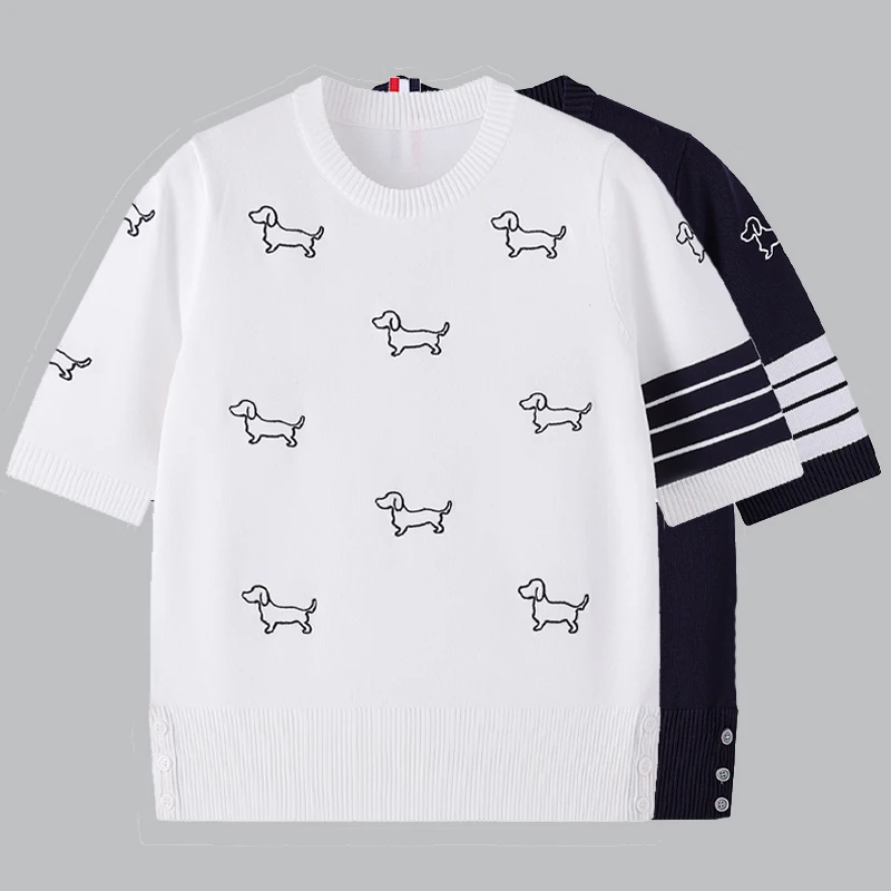 

Женская тонкая футболка с коротким рукавом, летний топ в Корейском стиле, Y2k, 2024