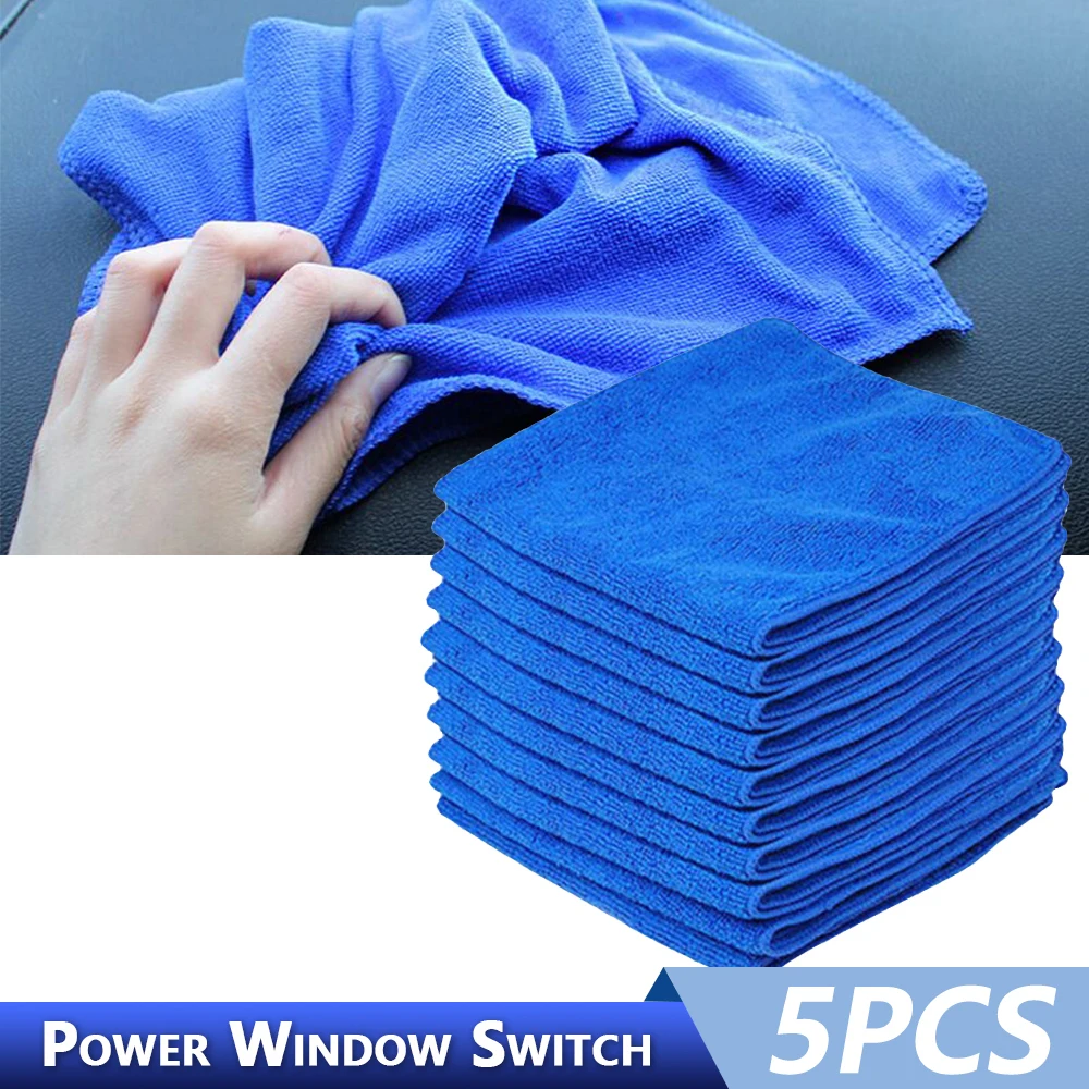 5/50PCS 25/30/40cm Microfiber Car Cleaning Towel Automobile Car wash supplies Car Care Cloth Detailing Car Wash Towel For Toyota 4