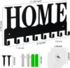 Key/Home Holder for Wall Nail-Free Wall Mounted Key Hooks for Wall, Metal Key Rack for Entryway 5
