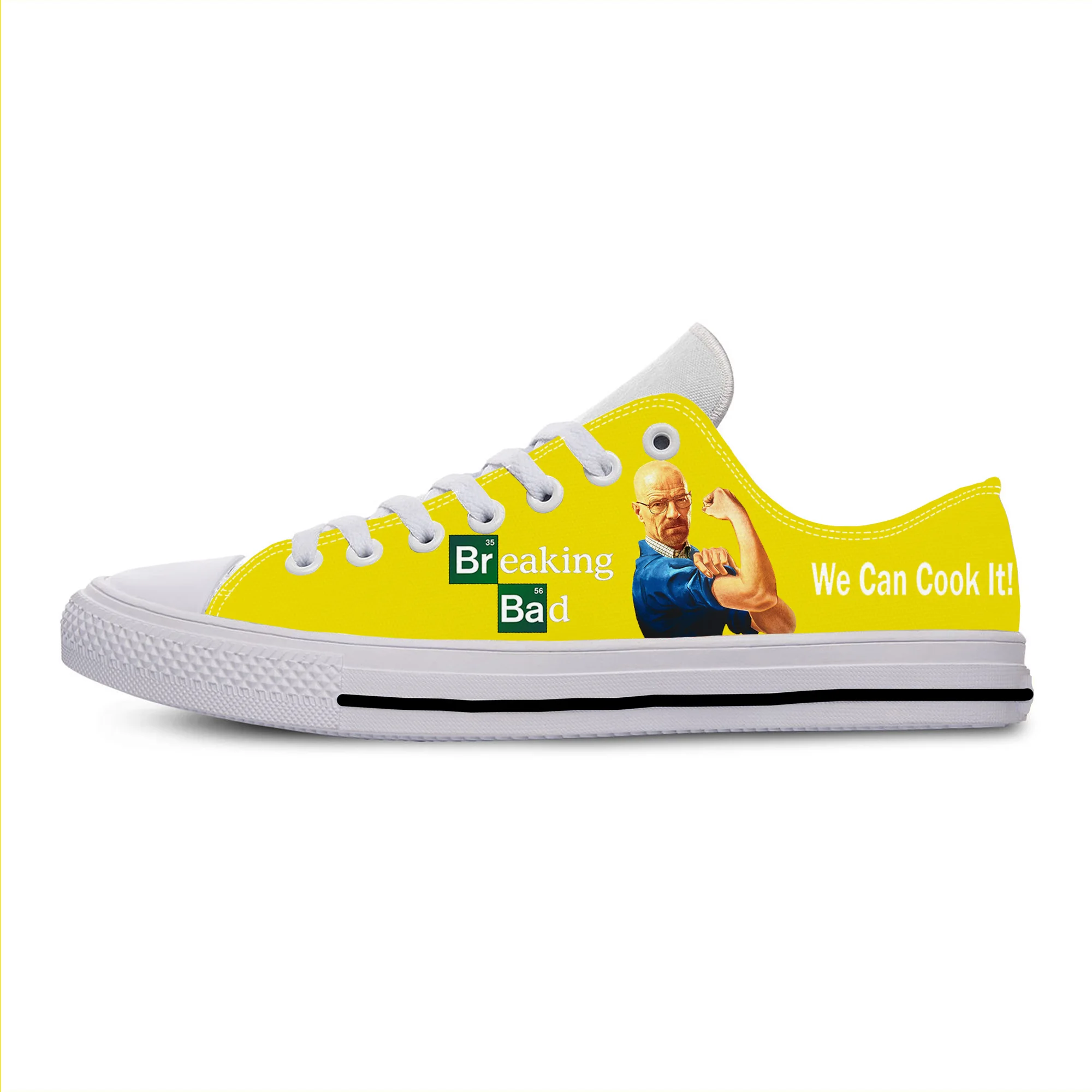 

Movie Breaking Bad Low Top Sneakers Mens Womens Teenager Casual Shoes Running Shoes 3D Print Breathable Lightweight shoe