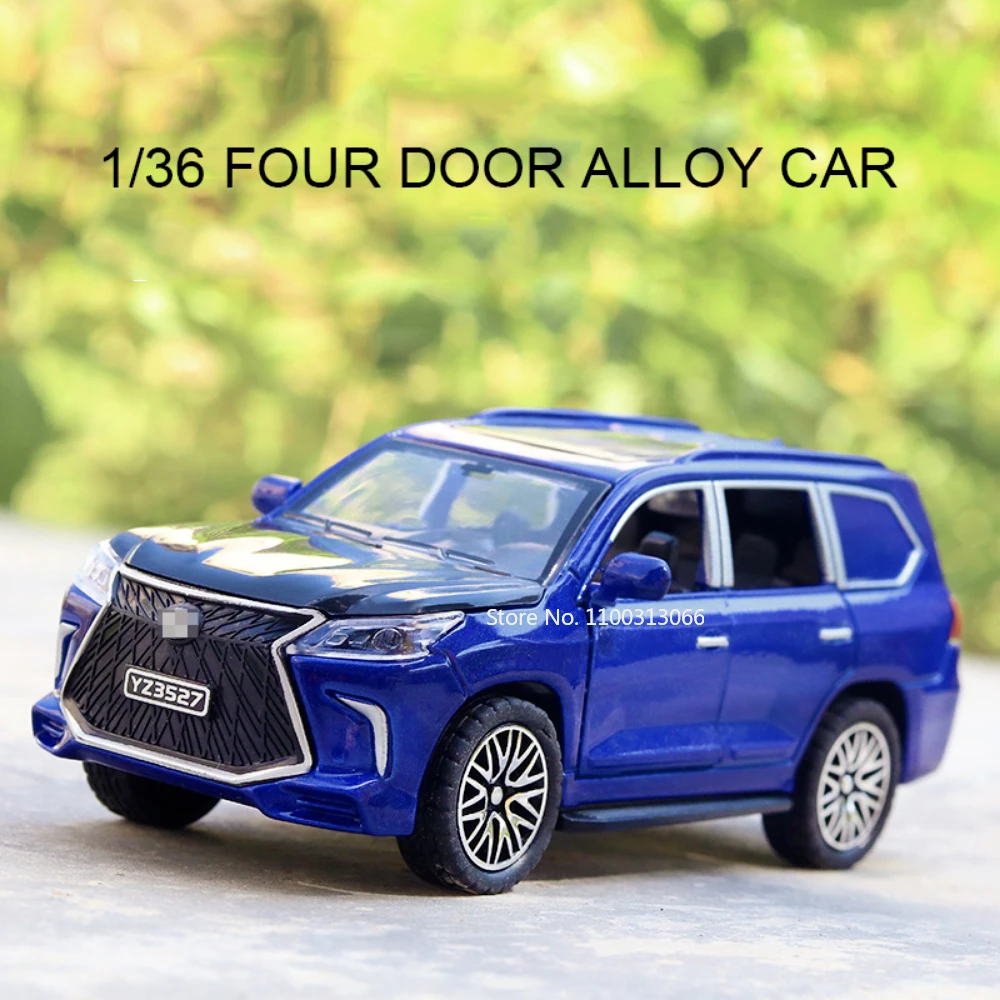 1:36 Scale LX570 Toy Car Model Alloy Diecast Simulation Vehicle