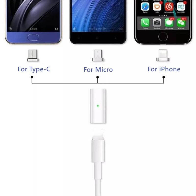 Magnetic Adapter IOS To IOS For IPhone 14 13 12 11 Pro Max 8 7 Plus XR XS Max For Magnetic Charging Date Cable
