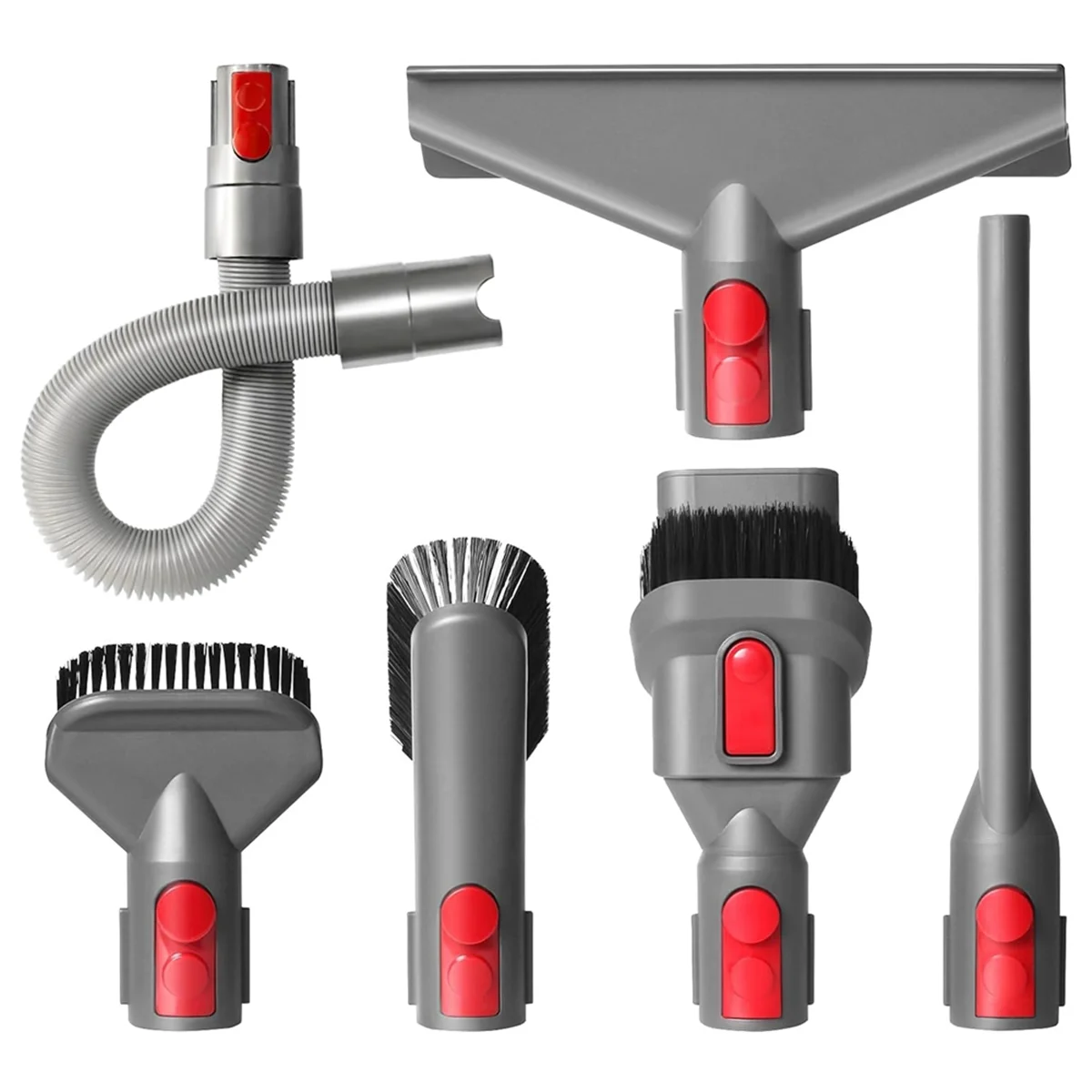 

Гибкий удлинитель для пылесоса Dyson V15, V11, V10, V7, V8, инструмент для матраса, жесткая щетка, мягкая щетина