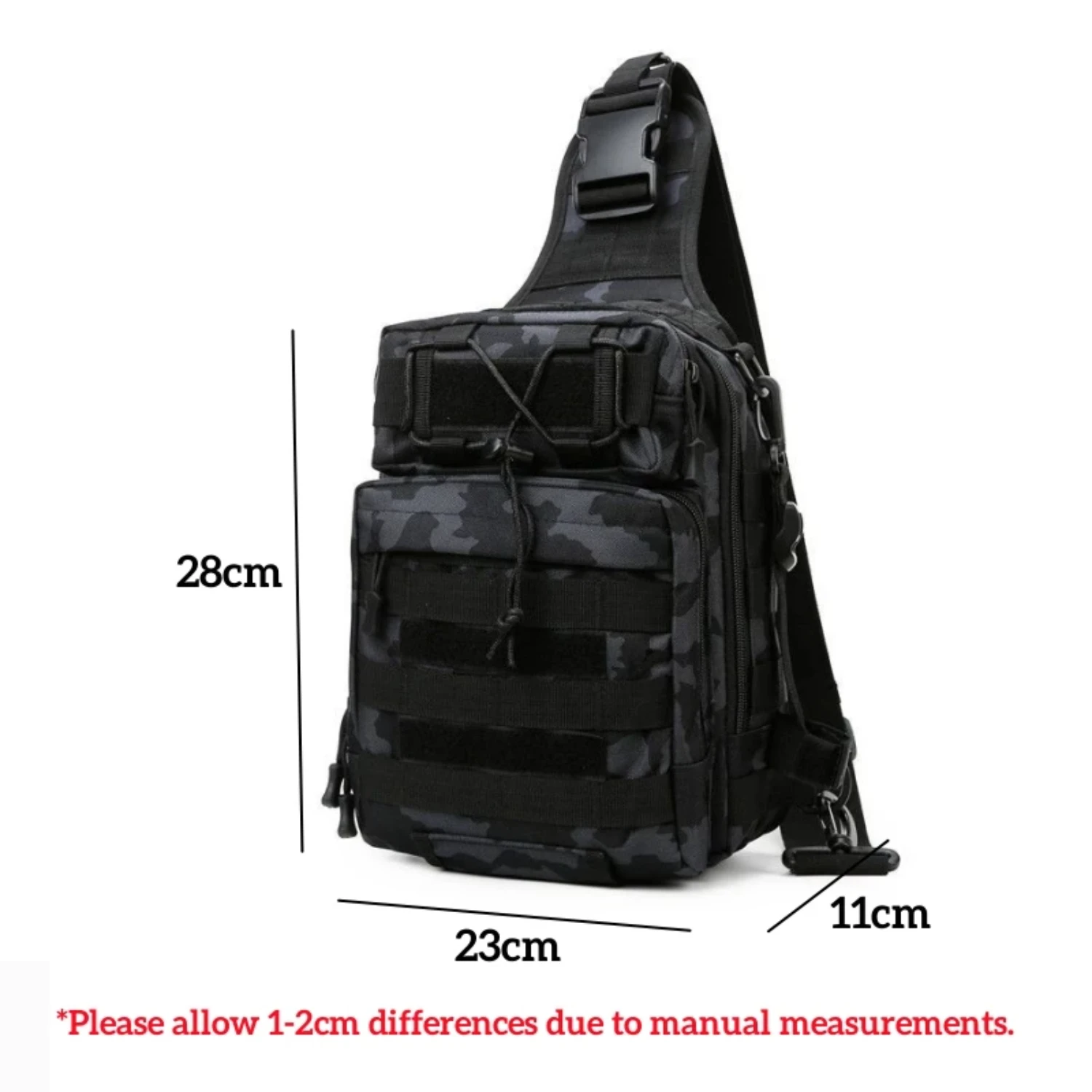 Outdoor Chest Men Fishing Tackle Multifunction Sling Single Shoulder Bags Camping Hiking Hunting Tactical Handbag