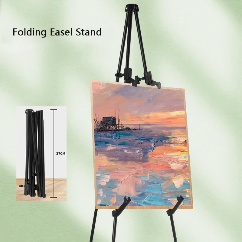 1pc Portable Adjustable Aluminum Sketch Watercolor Easel Stand Painting  easel Artist Art Tools Foldable Lightweight and stable - AliExpress
