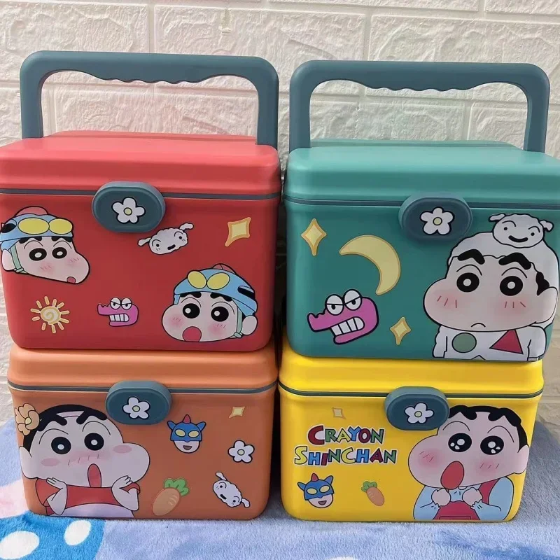 

Новый креативный портативный набор для лекарств Crayon Shin-chan, мультяшное хранилище для лекарств, бытовая аптечка для экстренных лекарств, подарок