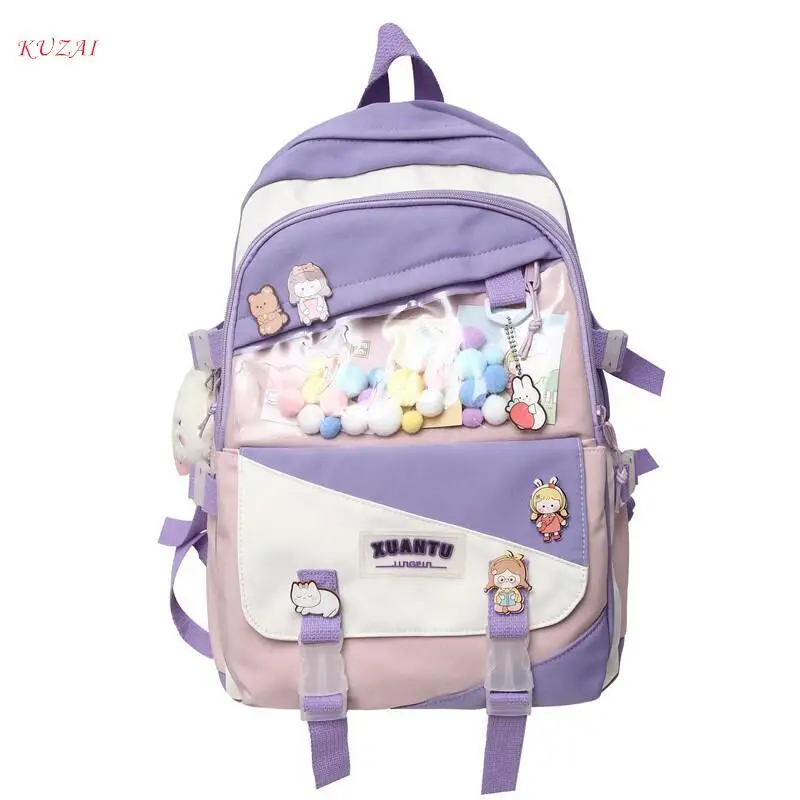 

Вместительный женский рюкзак, милый школьный ранец для девочек-подростков, водонепроницаемые женские студенческие рюкзаки для ноутбука, дорожная сумка для мальчиков
