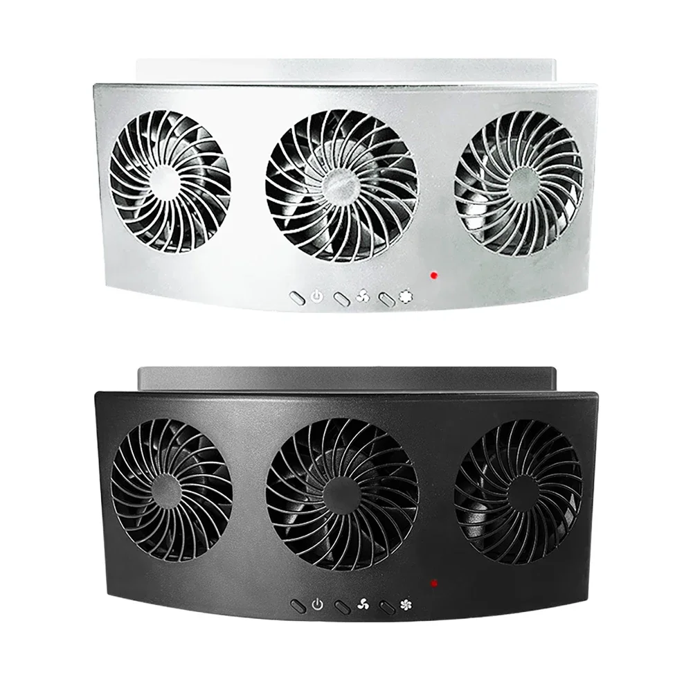 자동차 배기 선풍기 3 헤드 자동 내부 라디에이터, USB 5V 자동차 냉각 선풍기, 4000RPM 미니 자동 환풍기, 여름 자동차 용품
