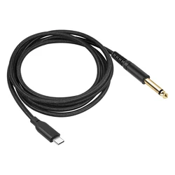 Premium Gold - Plated USB Type - C to 6.35mm Guitar Audio Cable Adapter (1M)