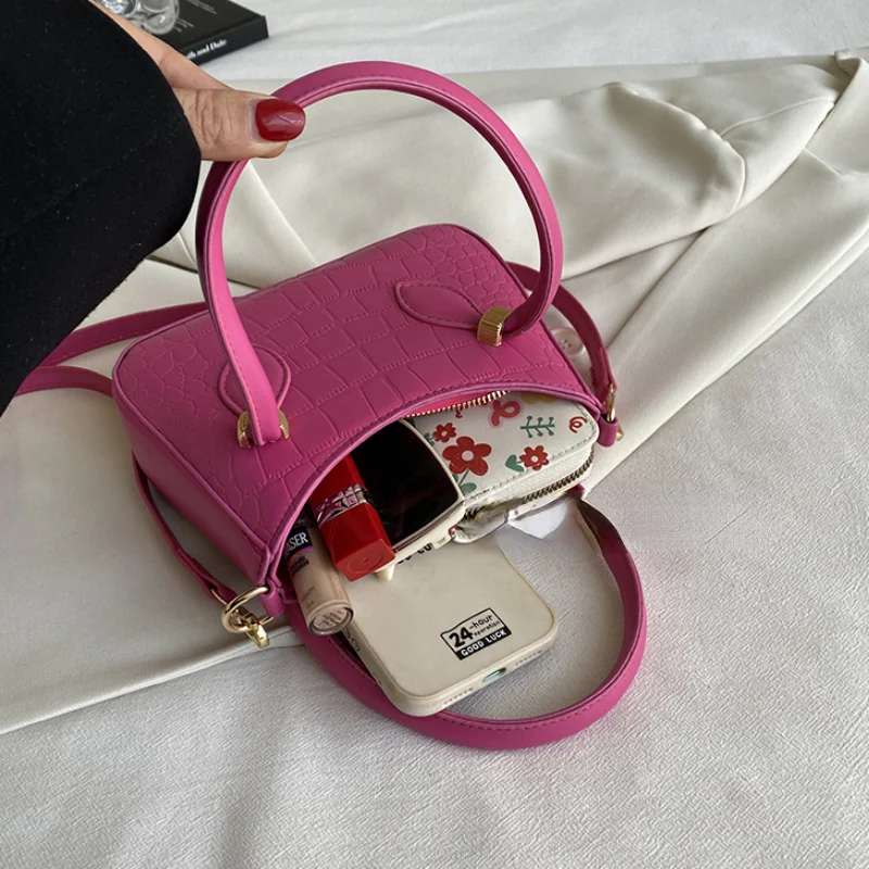 Shoulder Bag Black Handbag Trend Design PU Leather Texture 2023 New Bags for Women Hot Sale Leisure All-match Upgrade Your Style