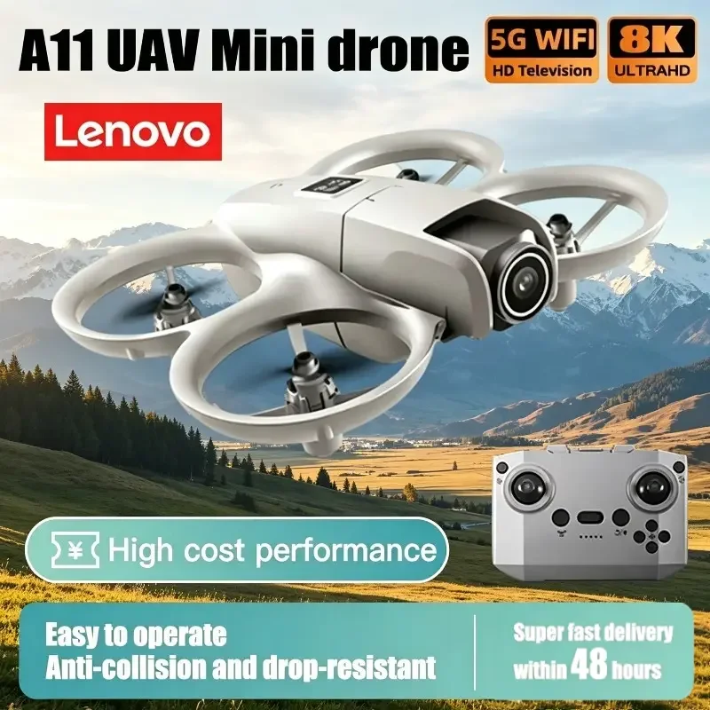 Vue rapprochée de la caméra HD du Mini Drone A11 avec stabilisation