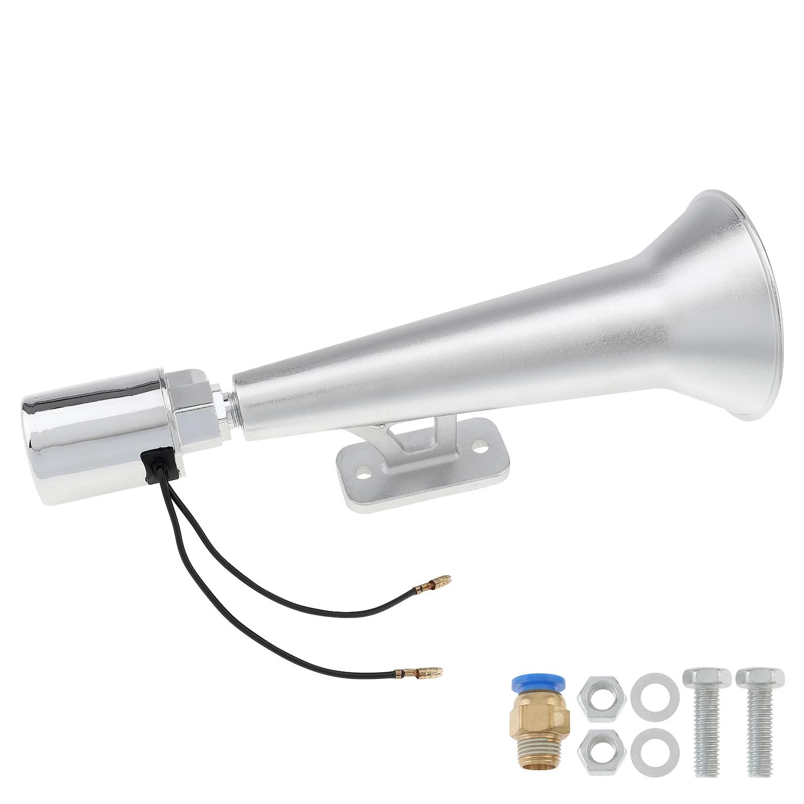 180dB Super Loud Zinc Alloy 12V / 24V Single Tube Air Horn for Trucks Buses Boat Trains Wear-resistant Whistle Horn car air horn