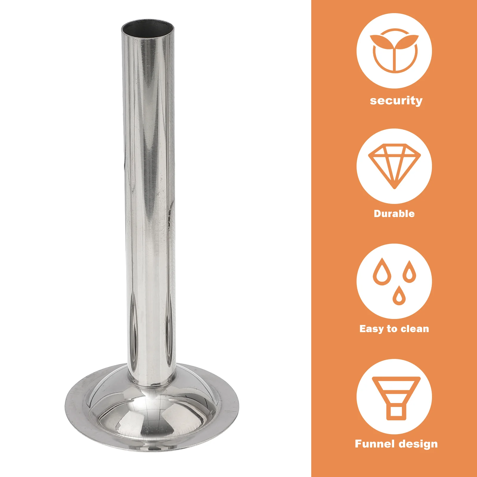 Sausage Stuffer Sausage Stuffing Tube Stainless Steel Stuffer Tubes Manual Funnels Meat Funnel Attachment