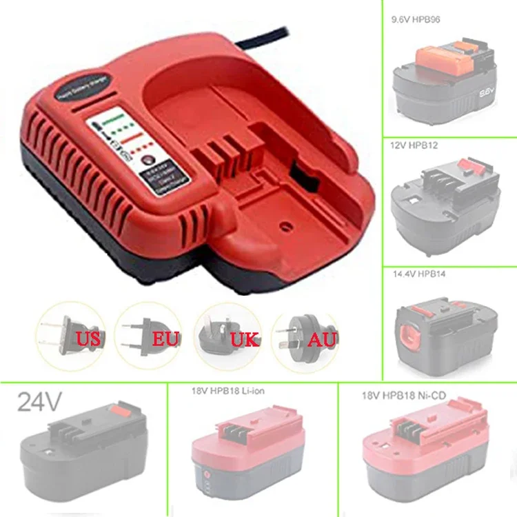 

BDFC240 Type2 NI-CD NI-MH Battery Charger For Black Decker 9.6V - 24V Serise Battery Electric Tool Accessories Power Tools Parts