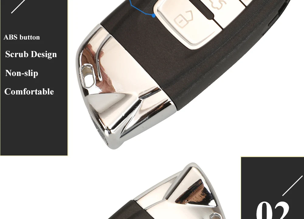 Keyforkess//K /J 8K0959754D portachiavi per auto remoto completo intelligente per Audi A4 A5 A6L A7 Q5 Keyless Go 315/433/868Mhz pcf7945AC - Sa43c760bdc434080aea45e00c106cdf1q