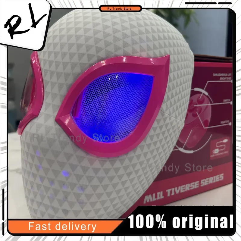 Hot Spider Man Eye Gwen Mask Spider Man Moving Eyes Helmet Mask Cosplay Decoration Christmas Gift Toys