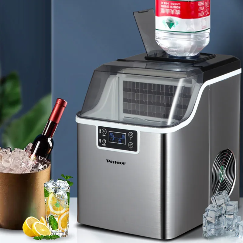 30Kg Portable Ice Maker Machine Commercial Household Ice Machine Manual  Bottled Water Countertop Electric Ice Cube Maker Machine