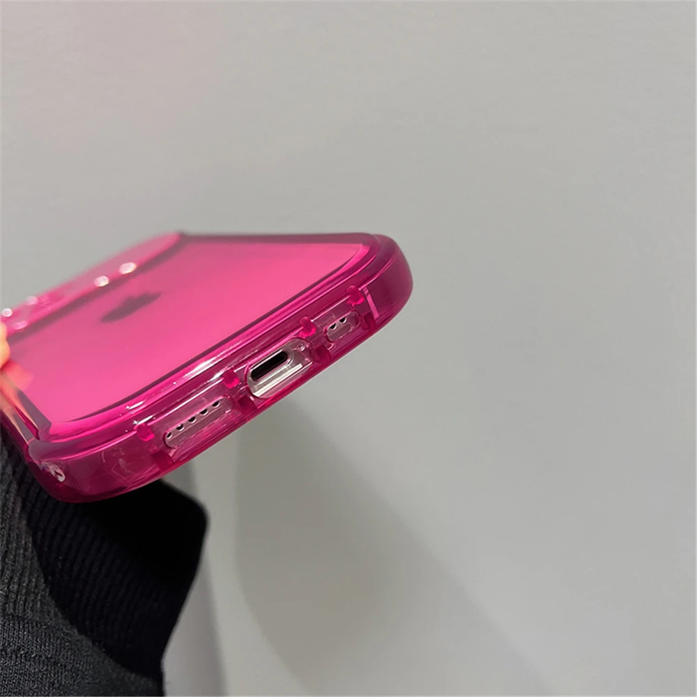 Transparent Shockproof Phone Case with Invisible Camera Flip Mirror and Soft TPU