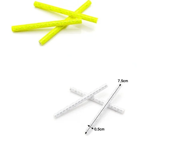 12PCS/Bag Bicycle Wheel Stickers Reflective Tube Strip Warning Light DIY 7.5cm MTB Cycling Reflector Reflective Safety Kit