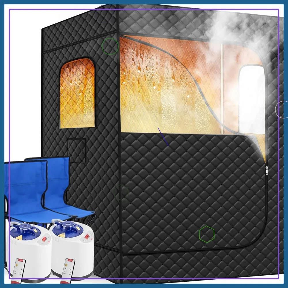 2-Person Portable Home Steam Sauna & Wellness Spa 1