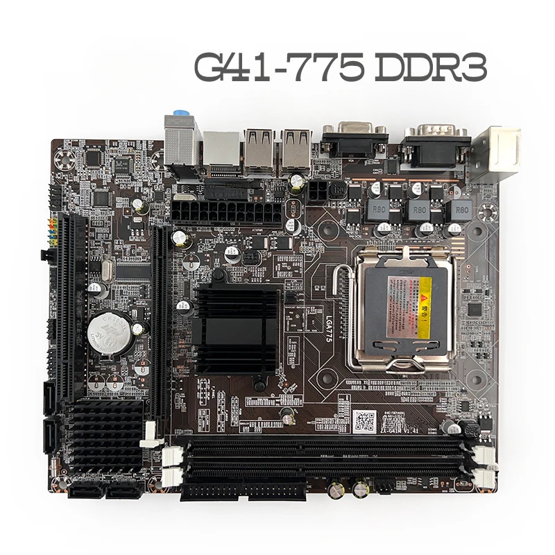 

Новая материнская плата G41-775 DDR3 для настольного компьютера Материнские платы со звуковым дисплеем для сети полностью интегрированный двухъядерный четырехъядерный процессор