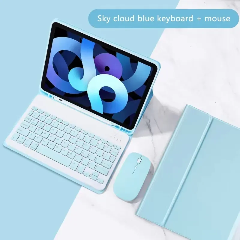 Bluetooth Keyboard & Mouse Magnetic Leather Stand Case Cover