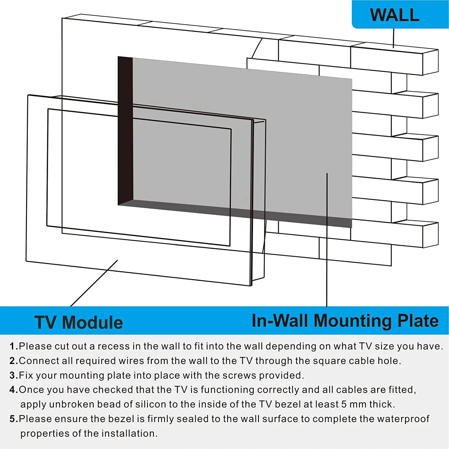 18.5 21.5 23.6 27 32 inch Waterproof TV Smart TV for bathroom Wall Mirror
