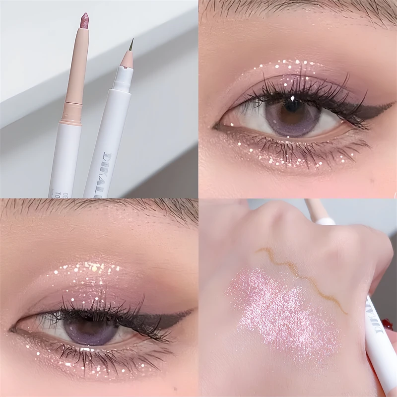 Liquid Eyeliner DIKALU Double Head Sleeping Silkworm Pen Female Highlight Brightening Dual Pearl Matte Eye Makeup Outline Waterproof