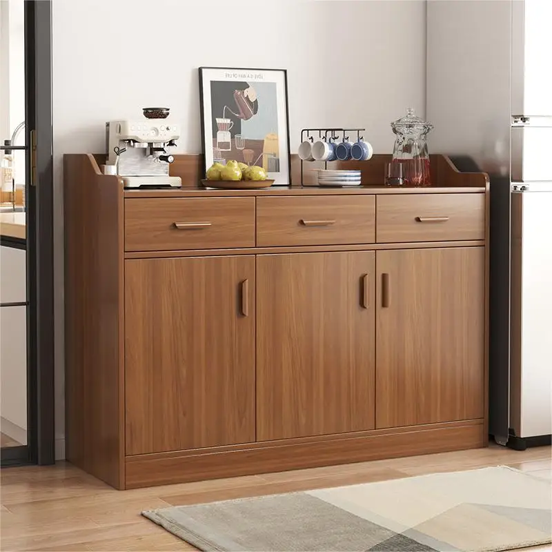 

Dinner side cabinet for home preparation, simple and modern living room, wall facing tea, solid wood storage cabinet