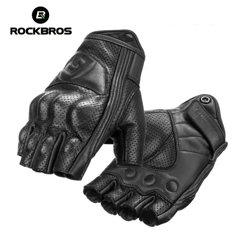 ROCKBROS Bicycle Men Women Gel Protector Tactical Motorcycle Gloves Sport Short Bike Gloves Breathable Half Finger