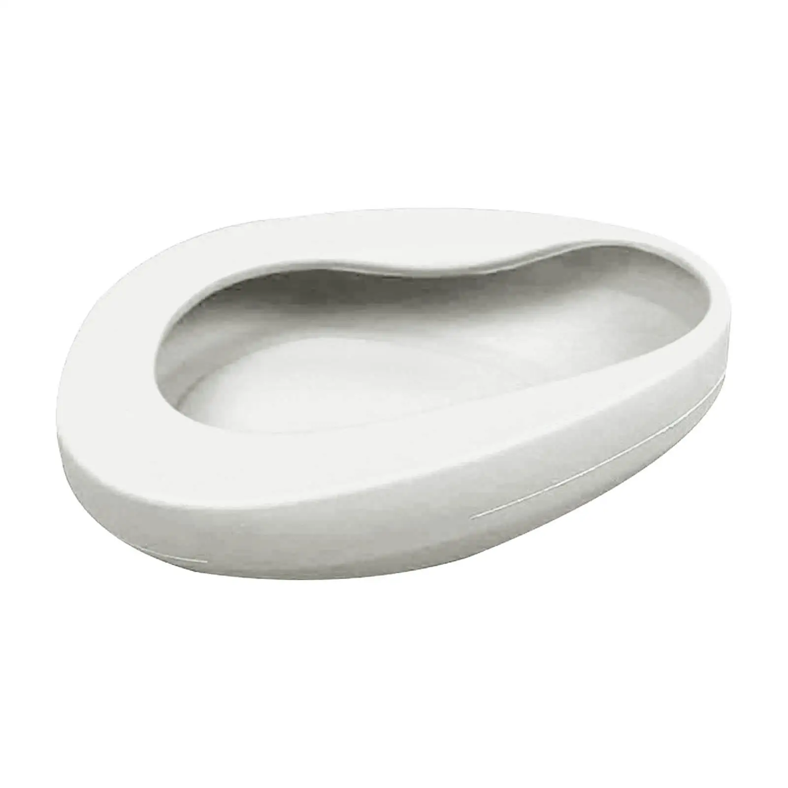 Portable Bedpan Heavy Duty Reusable Lightweight Durable Thicken Plastic Stable Bed Pan for Bedridden Patient Elderly Women Men 3