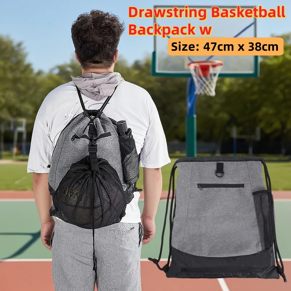 Nylon Drawstring Backpack for Sports and Outdoor Activities