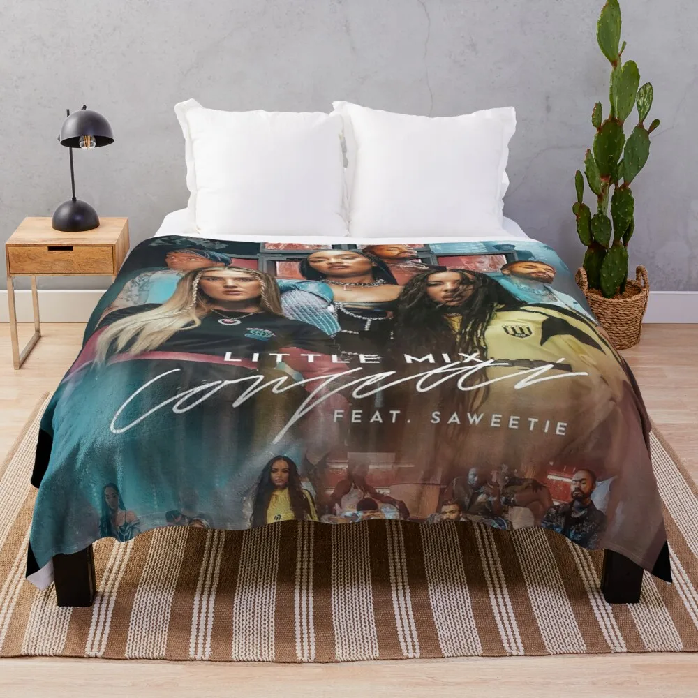 

Little mix confetti music video Throw Blanket For Sofa Thin