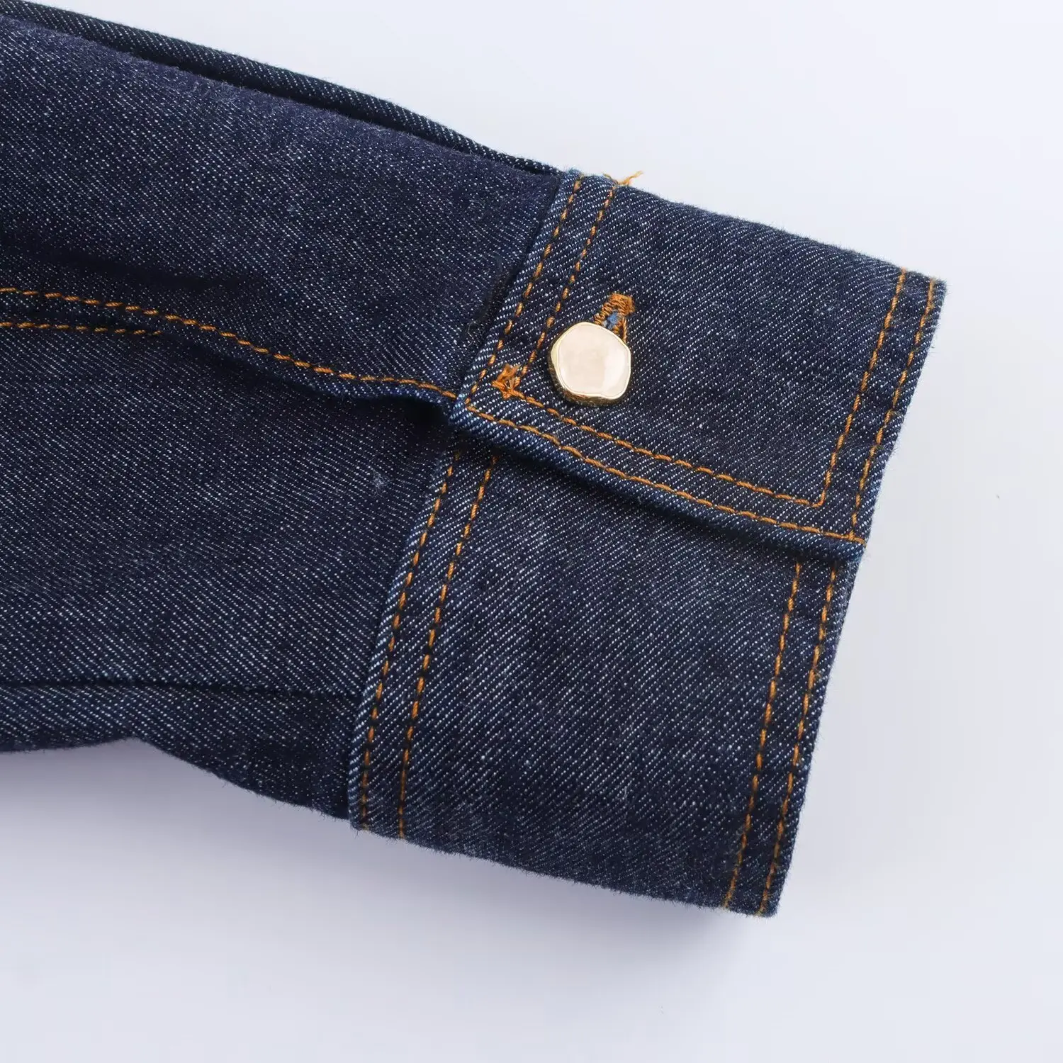 Women Elegant Denim Dress Long Sleevev-Neck Single-Breasted Dress Female Dress Pleated Design Casual Autumn Dress Streetwear