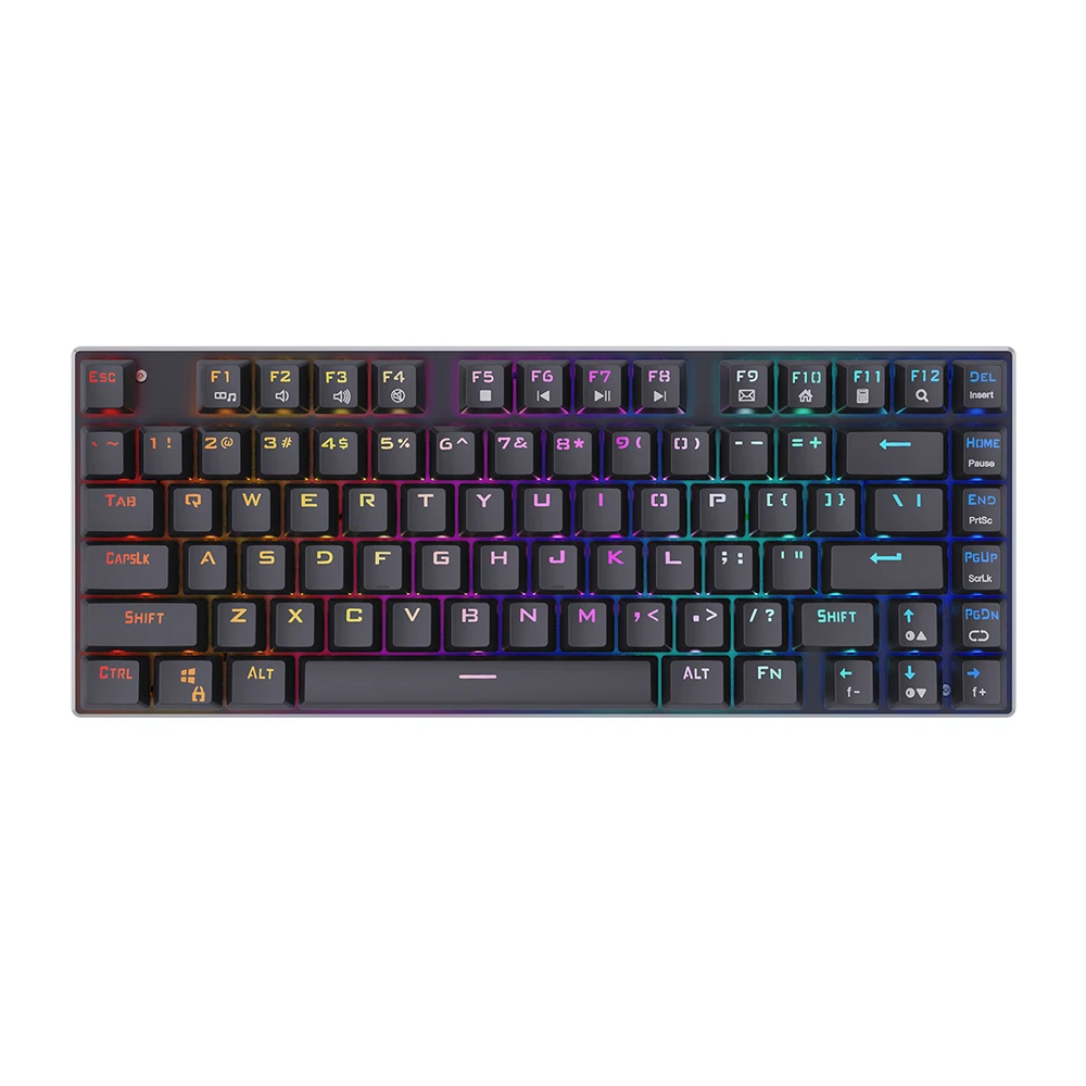 mini computer keyboard 81 Keys Mechanical Keyboard USB Wired LED RGB Backlit Axis Gaming Mechanical Keyboard OUTEMU Optical Switches For Desktop Laptop pc gaming keypad Keyboards