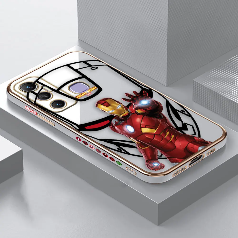 thumbnail image 1 of Funda suave E-TPU para teléfono Infinix HOT 40I 30I 30 20 20S 20I 12 12I 11 10 10S 10I 9 GT10 PLAY, carcasa con Logo de Marvel Iron Man, 1 of 5