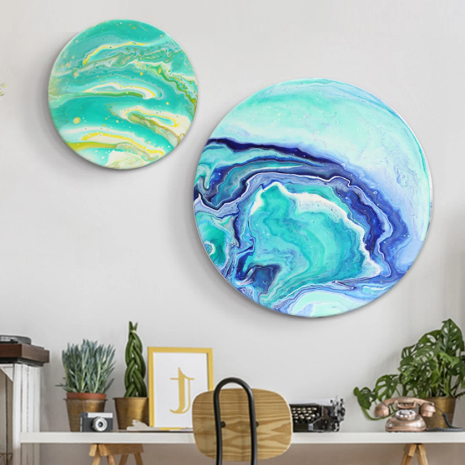 مجموعة طلاء أكريليك مكونة من 4 زجاجات (2 أونصة/60...