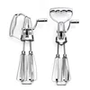 Stainless Steel Hand Cranked Double Spiral Egg Beater Cream Whisk Flour Mixer Milk Frother Kitchen Home Goods Egg Tools 2