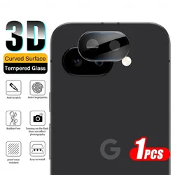 Premium 5G Smartphone Case with 3D Curved Tempered Glass and Camera Lens Protector - Google Pixel 9a (1Piece)